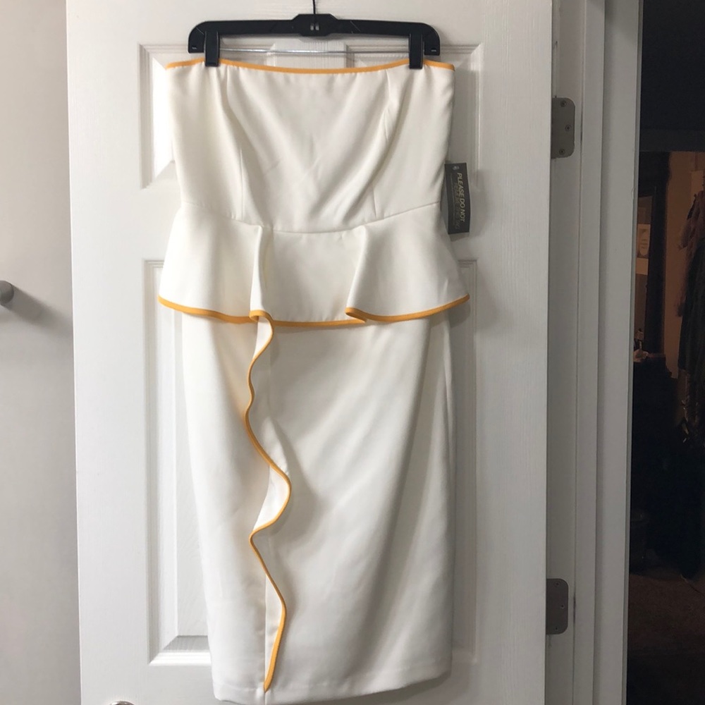 Eva Mendes peplum dress